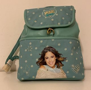 Zaino Violetta Music Love azzurro pois