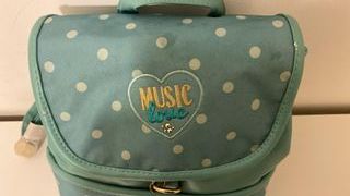 Zaino Violetta Music Love azzurro pois