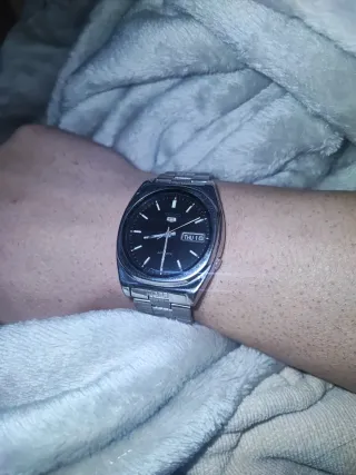 Reloj Seiko 5 Vintage Negro