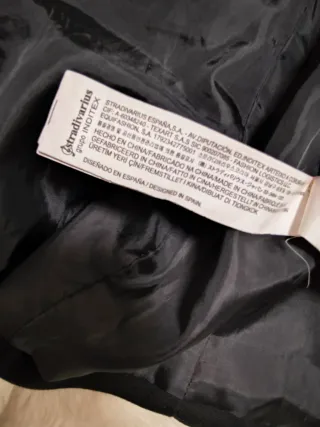 Conjunto Stradivarius Chaqueta y Vestido Negro