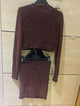 Dos Vestidos de fiesta mini elásticos Bershka T.S