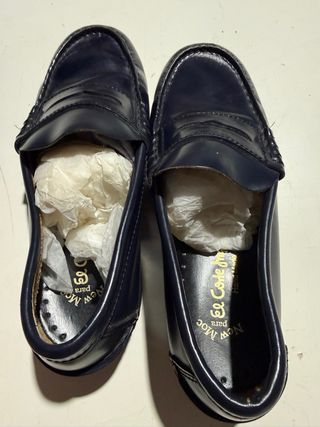 Zapatos castellanos niño azul talla 33