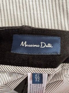 Pantalones Massimo Dutti Marrones de Pana