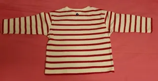 Camiseta Zara Rayas Rojas Niña