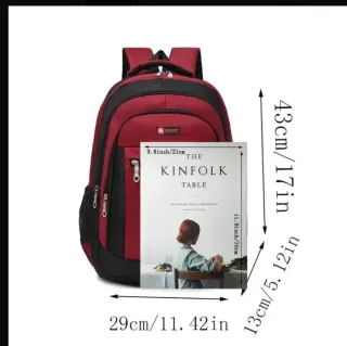 Mochila Deportiva Negra y Roja