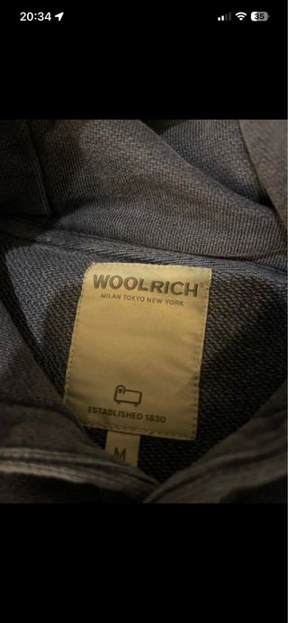 Felpa Woolrich blu jeans