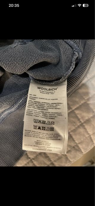 Felpa Woolrich blu jeans