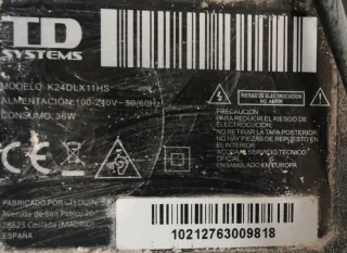 Televisor de 24 smart tv pulgadas con soporte incl