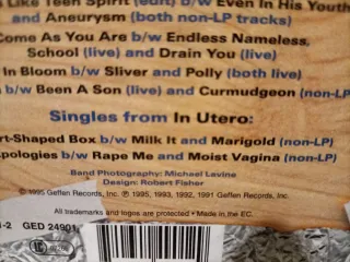 Nirvana Singles CDS