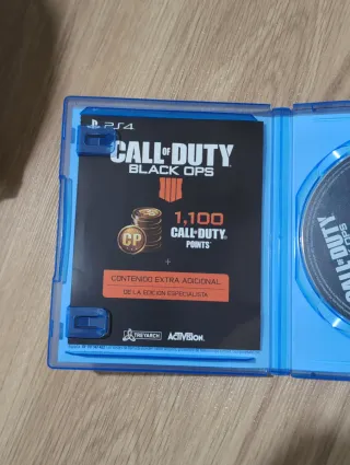 Videojuego Call of Duty: Black Ops 4. PS4