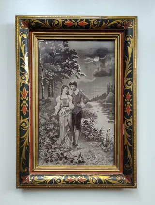 Grabados antiguos en marcos decorativos