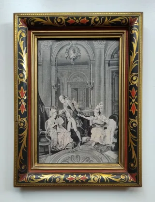 Grabados antiguos en marcos decorativos