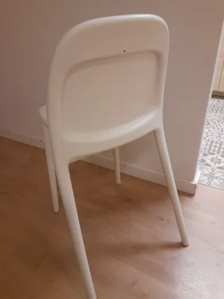 Silla alta Ikea blanca
