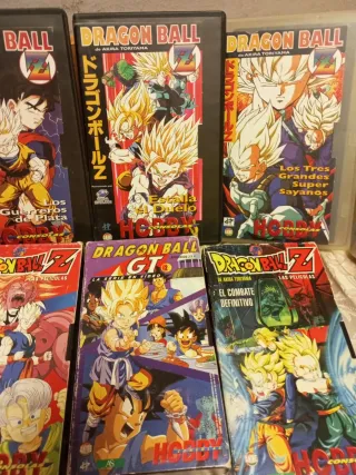 Lote Cintas VHS Dragon Ball Z y GT