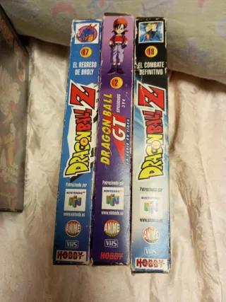 Lote Cintas VHS Dragon Ball Z y GT