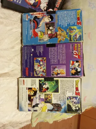 Lote Cintas VHS Dragon Ball Z y GT