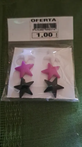 Pendientes de estrellas pack 1€