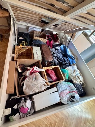 Canapé abatible blanco 146x203x47