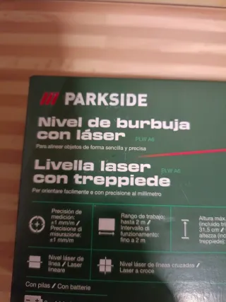 Nivel láser Parkside con trípode