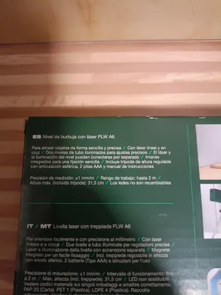 Nivel láser Parkside con trípode