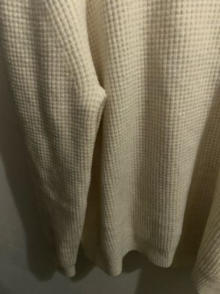Jersey Zara Punto Beige Talla L con etiqueta
