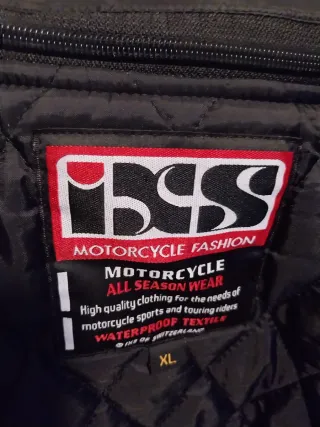 Chaqueta de moto Ixs negra y roja
