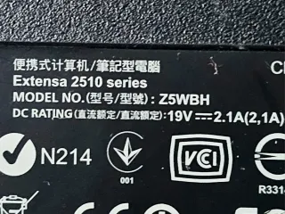 Ordenador Portátil Acer Extensa Modelo Z5WBH I3