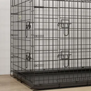 Jaula Perro Plegable Transportín Negro