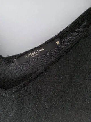 Vestido midi metalizado