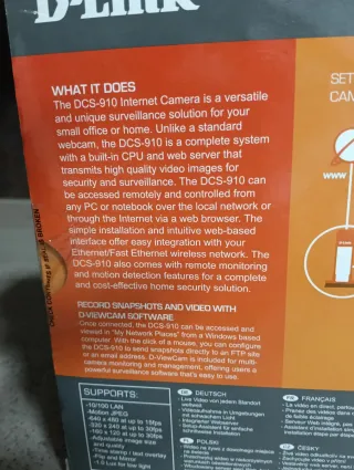 Cámara video vigilancia IP D-Link DCS-910 (Cablead