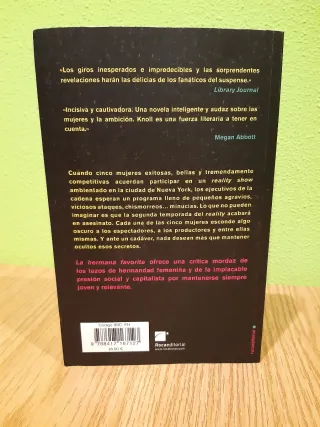 Novela intriga La hermana favorita-Jessica Knoll