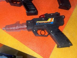 Lotto 3 pistole giocattolo anni 80 sound laser