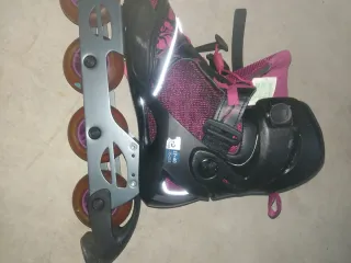 Patines en línea Decathlon Play7 Morado Talla 39