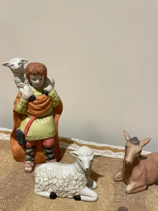 Conjunto 10 Figuras Belén Cerámica