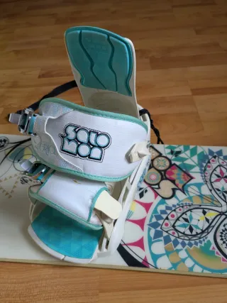 Tabla Snowboard con Fijaciones