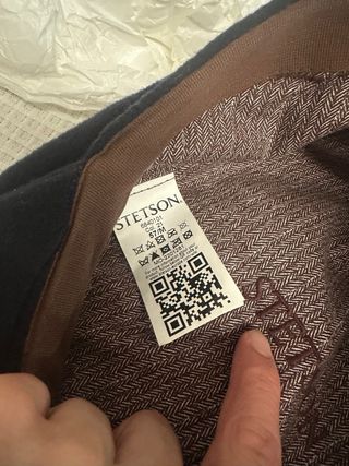 Gorra Stetson Newsboy Talla 57 Azul Marino