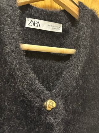 Chaqueta punto efecto pelo Zara