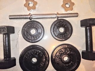 Mancuernas ajustables con discos