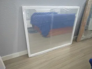 Espejo Marco Blanco Cristal