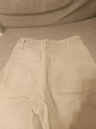 Pantalones Zara Beige Talla 38