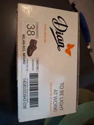 Zapatos de trabajo Dian unisex negros