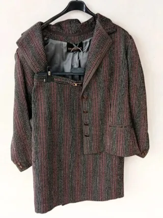 Completo tailleur sartoriale con gonna donna tg 48