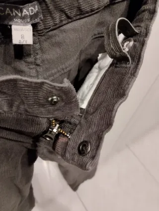 Pantalón pana niño gris marengo.