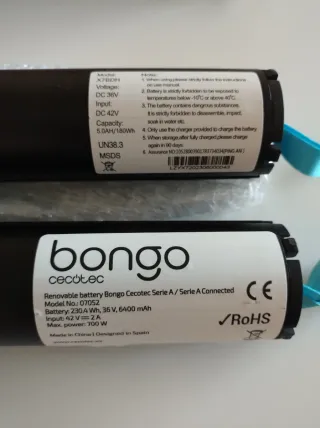 Batería nueva patinete Cecotec Bongo A y Outsider
