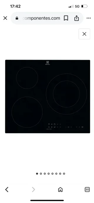 Placa vitroceramica inducción Electrolux LIT60336