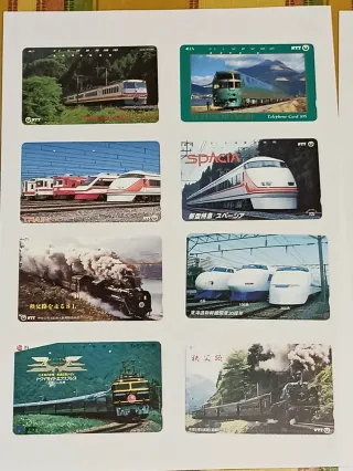 Schede telefoniche treni giapponesi NTT