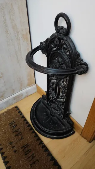 Paragüero de hierro forjado