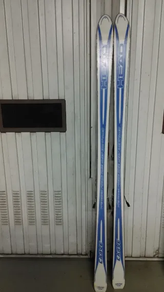 Esquís Head Radial con bastones y funda