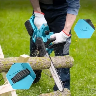 Motosega 12" Elettrico 2 BATTERIE Serbatoio Olio