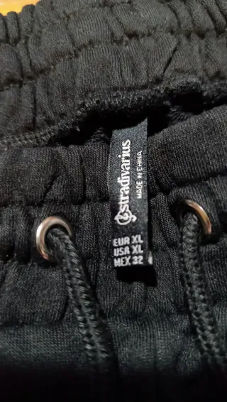 Pantalón chándal negro bolsillos TALLA L-XL